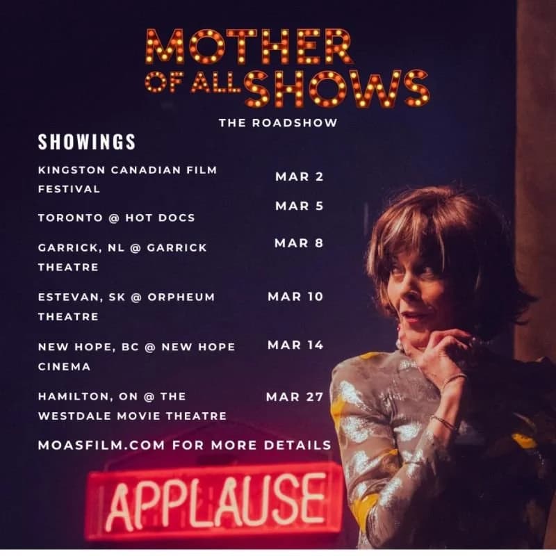 Mother of All Shows roadshow poster featuring Wendie Malick